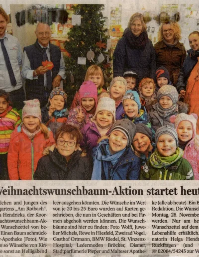 NRZ - Weihnachtswunschbaum-Aktion startet heute - 26. November 2016