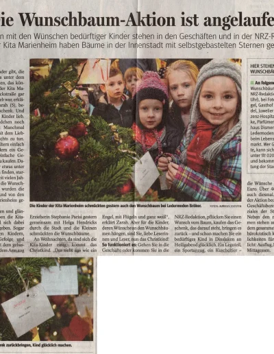NRZ - Die Wunschbaum-Aktion ist angelaufen - 02. Dezember 2017