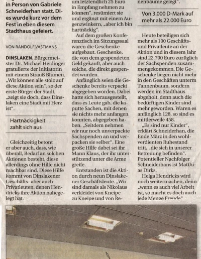 NRZ - Geschenke für bedürftige Kinder - 27. Dezember 2019